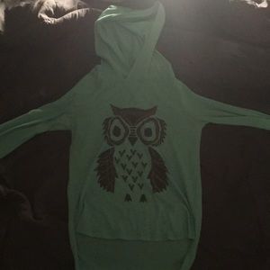 Green Owl Hoodie